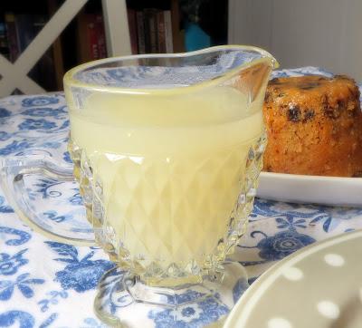 Prune & Walnut Puddings with a Lemon Sauce