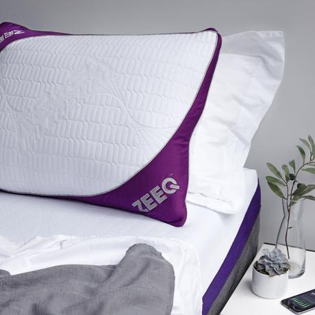 ZEEQ Smart Pillow, Stop Snoring, Sleep Tracker, Sleep Music, Alarm Clock and ZEEQ App