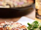 Spinach, Artichoke, Bacon, Pizza with Mushrooms