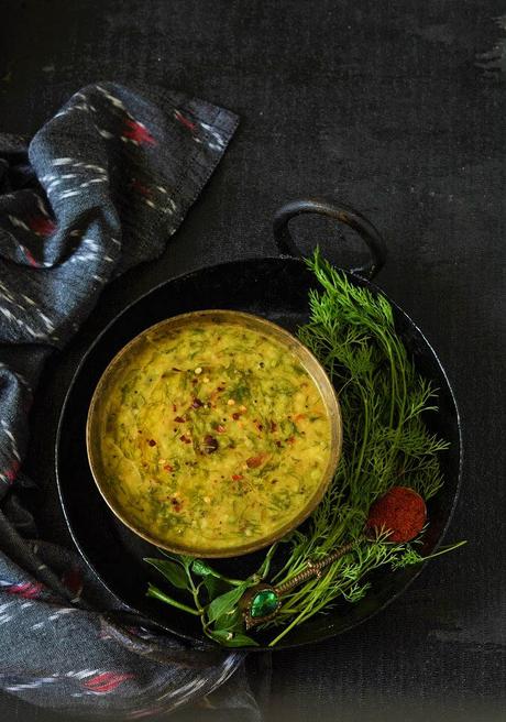 Suva Moong daal, Yellow Moong Daal With Dill Leaves