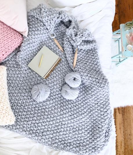 How to make the most insanely beautiful chunky knit blanket in the history of ever