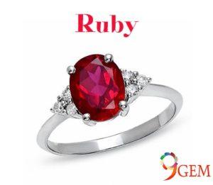 ruby gemstone ring