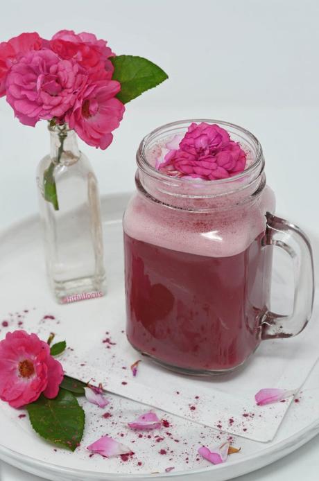 Rose Water Latte: an Easy, Dairy-Free Treat