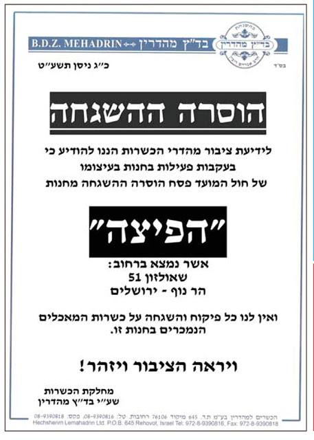 deception in kashrus