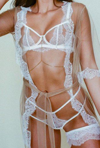 bridal lingerie trends lace set with robe edgeobeyond