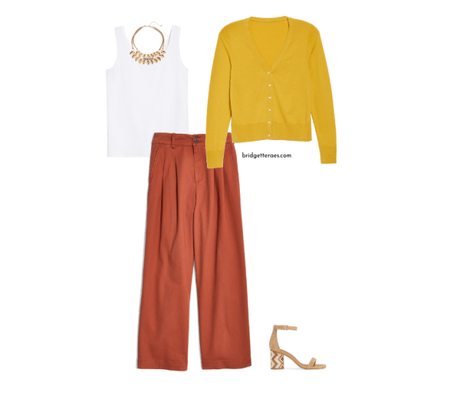 wide-leg cropped pants