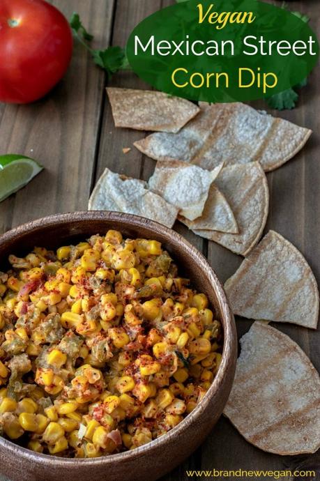 With another Cinco de Mayo right around the corner - this Vegan Mexican Street Corn  Dip makes the perfect dip or side dish for that holiday party.