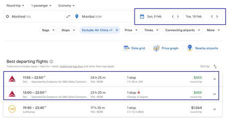 Error fare: Montreal to Mumbai for only $455 (CAD)