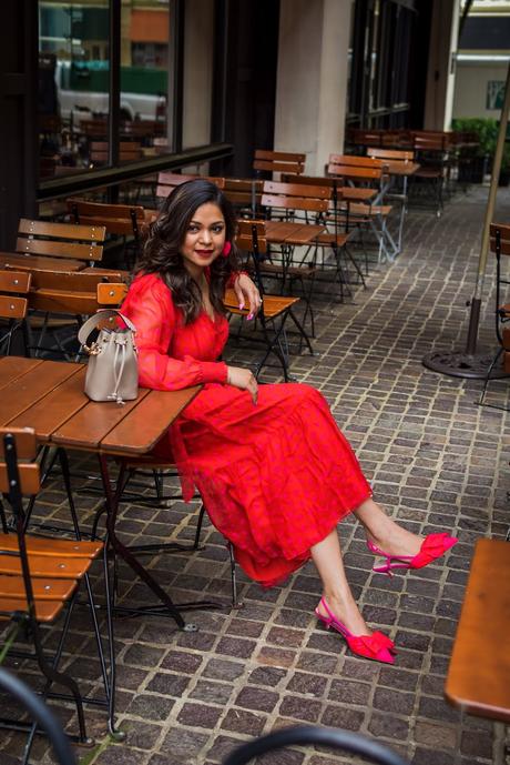 kate spade dress, kate spade heart shoes, kitten heels, valentines aday dress, street style, fashion , style, saumya shiohare, myriad musings