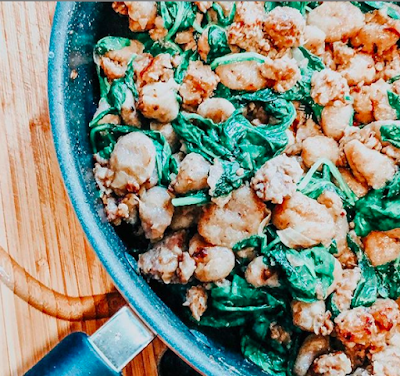 Sausage, Spinach Gnocchi One Pot Dish