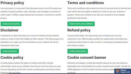 WebsitePolicies Review: Generate Legal Agreements for Your Blog Website Policies