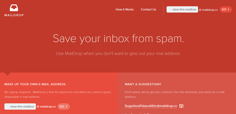 10 Minute Mail alternative MailDrop