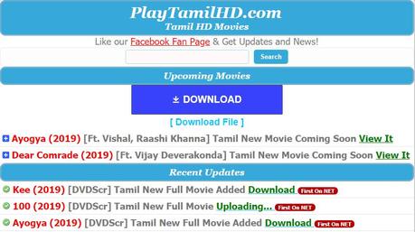 Moviesda Alternatives To Download HD Tamil Movies 2019