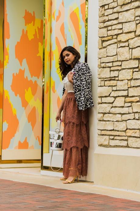 H& M lace skirt, crop top white, summer style, spring outfit, fashion blogger, street style, ootd, DC blogger, saumya shiohare, myriad musings H& M lace skirt, crop top white, summer style, spring outfit, fashion blogger, street style, ootd, DC blogger, saumya shiohare, myriad musings