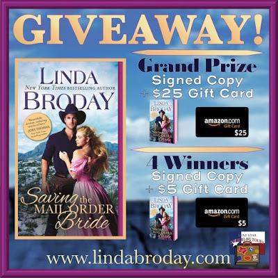 Saving the Mail Order Bride by Linda Broday- Feature and Review