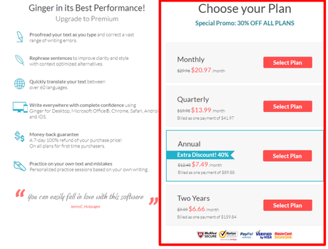 Ginger Software Coupon & Review [Updated May 2019]: Get Upto 40% Off