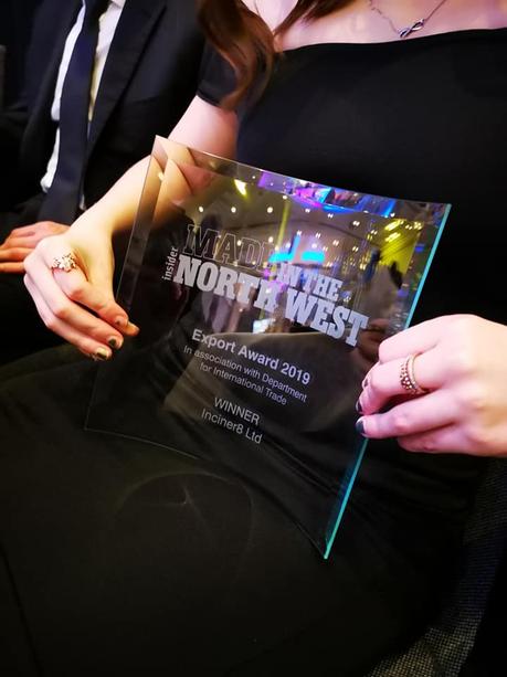 Inciner8 recognised for exporting excellence at manufacturing awards