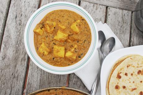 PANEER BUTTER MASALA (without tomatoes, nuts & cream)