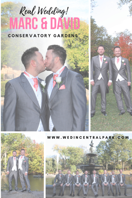 Marc and David’s Autumn Conservatory Gardens Wedding