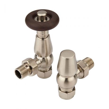 Milano Windsor satin radiator valves.