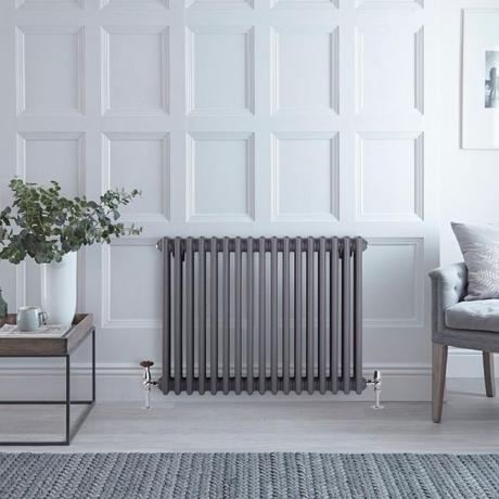 Milano Windsor anthracite column radiator.