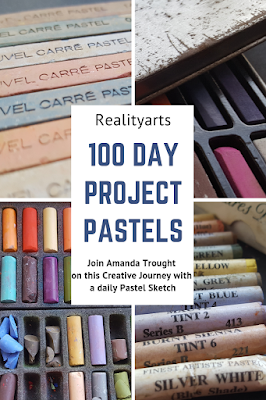 100 Day Project - 100 Pastel Sketches 25 - 32