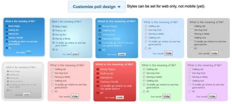 design your online poll