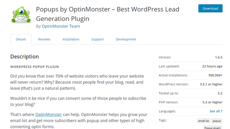 optinmonster api plugin