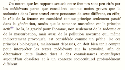 Notes on Adriano Oliva's Amours: L'Église, les divorcés remariés, les couples homosexuels — On Sexual Relations Between Women as Less Sinful Than Sodomy