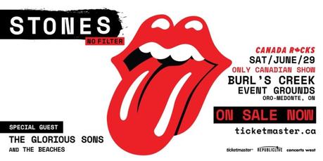 The Rolling Stones Re-Announce No Filter Tour Stop at Burl’s Creek!