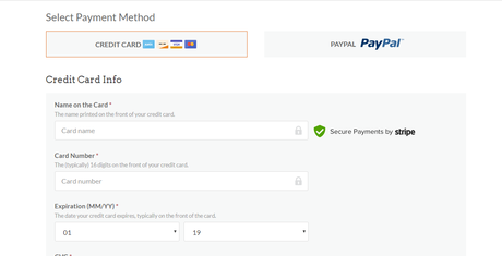 wpforms payment methods