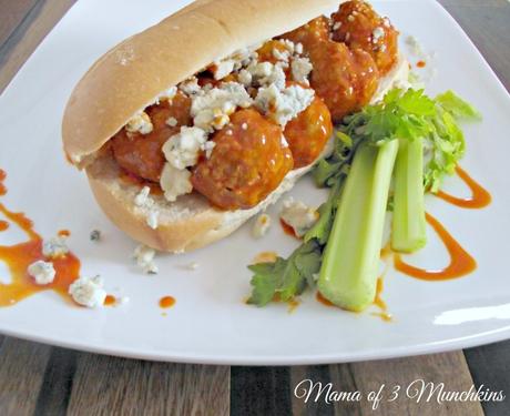 Buffalo Turkey Meatball Sub