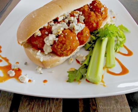 Buffalo Turkey Meatball Sub