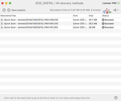 Recovered Deleted Photos from Disk Drill