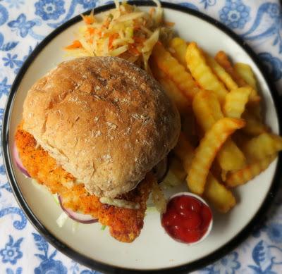 Spicy Chicken Burgers with Coriander-Lime Mayo
