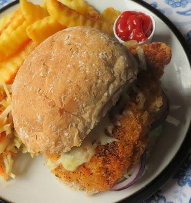 Spicy Chicken Burgers with Coriander-Lime Mayo