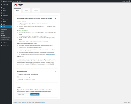 How To Reset A WordPress Blog Using Free WordPress Plugin 2019 How To Reset A WordPress Blog Using Free WordPress Plugin 2019