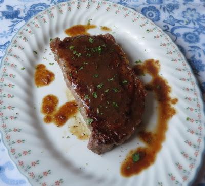 Sirloin Steak with a Ginger Butter Sauce