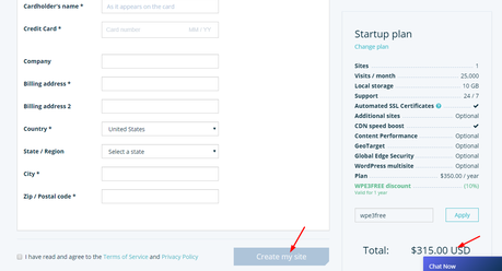 wp engine payment