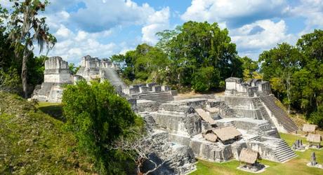 The North Acropolis complex at Tikal