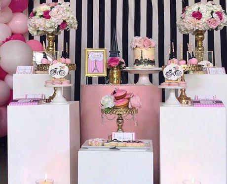 bridal shower ideas parisian glam party