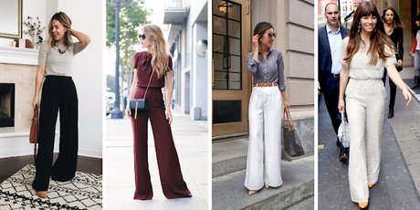 Outfit ideas for styling wide leg pants Outfit ideas for styling wide leg pants