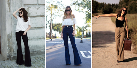 Outfit ideas for styling flared bell bottom pants Outfit ideas for styling flared bell bottom pants