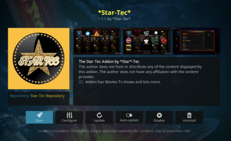 StarTec - best live tv kodi