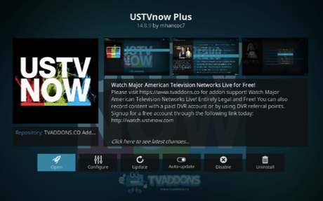 USTVNow - best live kodi tv addons