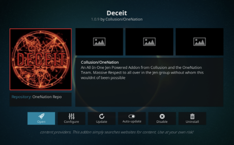 Deceit - kodi stream live tv