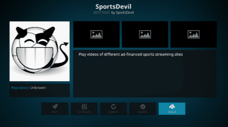Sports Devil - kodi tv addons