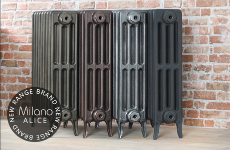 Milano Alice cast-iron radiators.