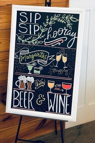 wedding signs diy bar wedding sign