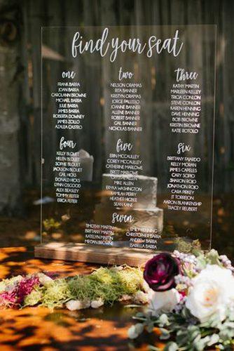 wedding signs acrylic seating chart